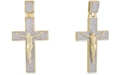 Macy's Men's Diamond Crucifix Pendant (5/8 ct. t.w.) in 10k Gold